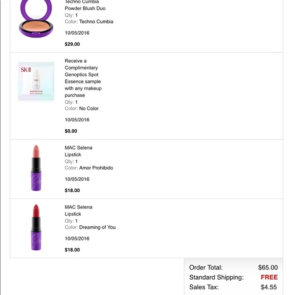 Mac cosmetics x Selena collection. - Picture 5 of 5